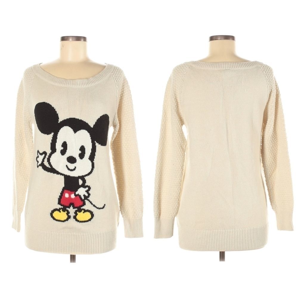 H&M x DISNEY Mickey Mouse Fisherman Crew Sweater 6